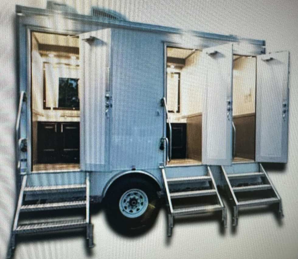 luxury trailer interior, ADA unit, handwash stations
